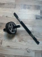 Abs Roller + Strength Bar, Ophalen of Verzenden, Zo goed als nieuw
