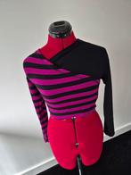 Cora Kemperman Shirt Zwart/Cyclaam ZGAN 34/36, Overige kleuren, Verzenden, Lange mouw, Maat 34 (XS) of kleiner