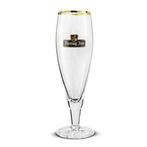 1x Hertog Jan bierglas op voet 250ml, Ophalen of Verzenden, Zo goed als nieuw