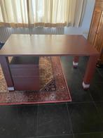 In hoogte verstelbaar bureau en ladeblok met zwenkwielen, Ophalen, Met wielen, Zo goed als nieuw, Bureau