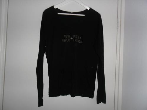 Penn & Ink. Zwart Shirt Met Lange Mouwen Maat M, Kleding | Dames, T-shirts, Zo goed als nieuw, Maat 38/40 (M), Zwart, Lange mouw
