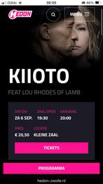 Kaartje te koop kiioto hedon 6 september, Tickets en Kaartjes, Eén persoon