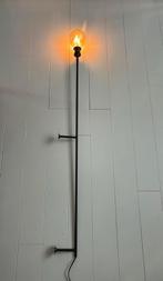 Wandlamp industrieel staal zwart/brons, Huis en Inrichting, Lampen | Wandlampen, Ophalen, Zo goed als nieuw, Metaal, Industrieel minimalistisch