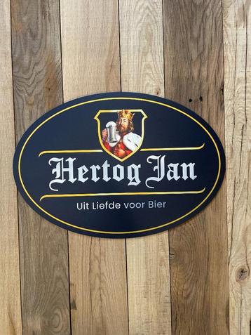 Reclamebord Hertog Jan schild 40x57cm aluminium beschikbaar voor biedingen