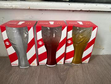 Coca Cola Glazen McDonald's - Set van 3 Nieuw in Verpakking beschikbaar voor biedingen