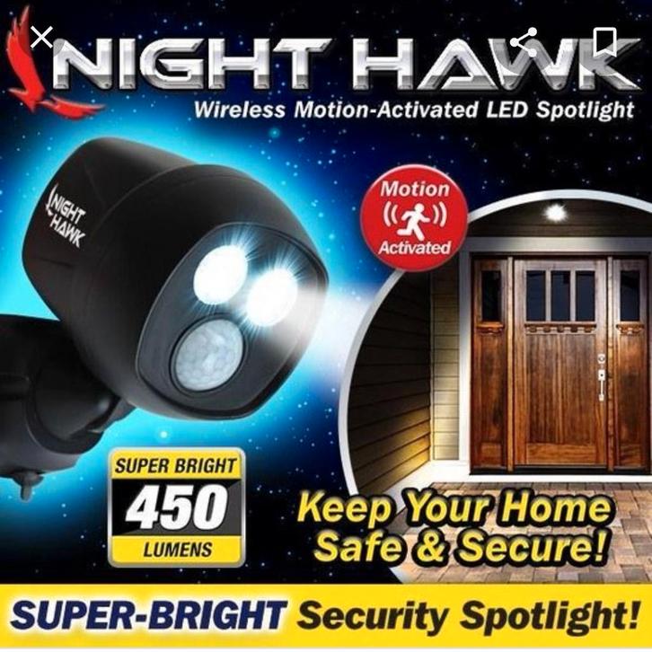 Tuinlamp Buitenlamp LED Nighthawk schijnwerper Bewegingssens, Huis en Inrichting, Lampen | Overige, Ophalen of Verzenden