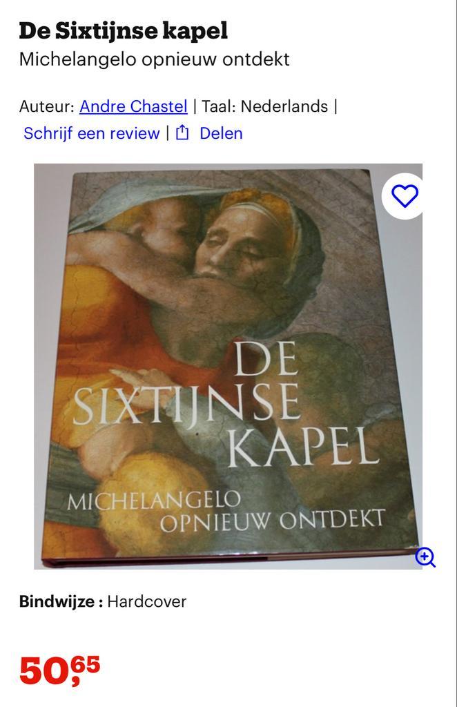 De Sixtijnse Kapel - Michelangelo Ontdekt, Boeken, Kunst en Cultuur | Beeldend, Zo goed als nieuw, Schilder- en Tekenkunst, Ophalen of Verzenden