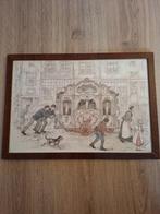 Anton pieck tekening van een straatorgel, Antiek en Kunst, Ophalen