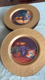 6 glazen onderborden 34 cm., Huis en Inrichting, Keuken | Servies, Ophalen of Verzenden, Bord(en), Overige stijlen, Glas