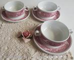 3 Vintage Engelse soepkommen + schotel, Steelite Balmoral, Huis en Inrichting, Keuken | Servies, Gebruikt, Overige typen, Ophalen of Verzenden