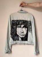 Jim Morrison spijkerjas, L. The Doors schilderij denim jack, Maat 52/54 (L), Gedragen, Vero Moda, Verzenden