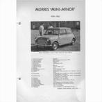 Morris Mini Minor Vraagbaak losbladig 1959-1962 #3 Nederland, Boeken, Gelezen, Overige merken, Ophalen of Verzenden