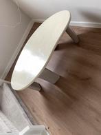 Beige salontafel asymetrisch h&m hm salontafel, Kunststof, Gebruikt, 100 tot 150 cm, Minder dan 50 cm