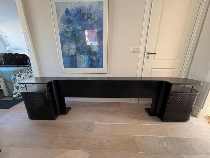 Auping Auronde Achterwand + Nachtkastjes 160cm, Huis en Inrichting, Slaapkamer | Nachtkastjes, Gebruikt, 65 cm of meer, Hout, Ophalen