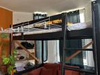 Hoogslaper ikea 140x200, Huis en Inrichting, Slaapkamer | Bedden, Ophalen, Overige materialen, Gebruikt, Zwart