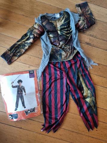 Super stoer piraten skull pak Halloween carnaval mt 122-128 beschikbaar voor biedingen
