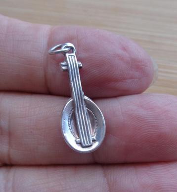 zilveren vintage bedel mandoline [119] beschikbaar voor biedingen