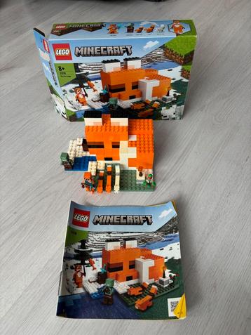 Lego Minecraft: de vossenhut 21178 beschikbaar voor biedingen