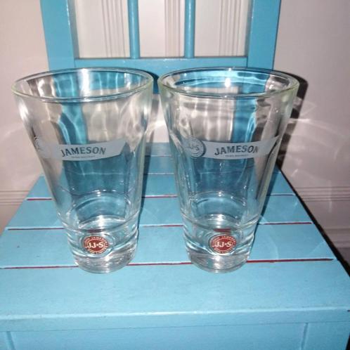 Jameson Irish whiskey longdrink glazen 2 stuks, Verzamelen, Glas en Borrelglaasjes, Zo goed als nieuw, Overige typen, Ophalen