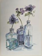Aguarel bloemen, Ophalen of Verzenden