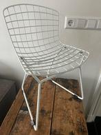 Stoel wit kind ijzer frame industrieel draadstoel Bertoia, Ophalen of Verzenden, Zo goed als nieuw, Wit, Eén