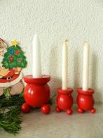 Zweedse houten bol kerst kandelaar, Antiek en Kunst, Curiosa en Brocante, Ophalen of Verzenden