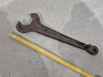 Antiek gietijzeren steeksleutel spoor machinebouw, Antiek en Kunst, Antiek | Gereedschap en Instrumenten, Ophalen of Verzenden
