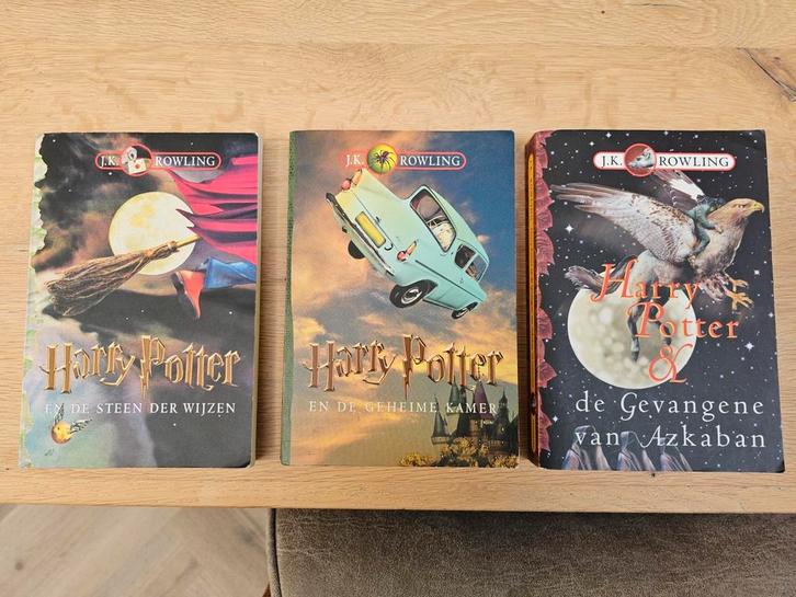 Harry potter boeken soft cover deel 1 tm 3, Boeken, Fantasy, Gelezen, Ophalen