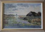Henriette Hubregtse - Lanzing, olieverf, plassen landschap., Ophalen