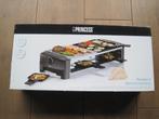 Princess.Raclette 8 Stone& Grill Party. Zwart. 2 mtr snoer., Ophalen of Verzenden, Nieuw, Steengrill