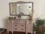 Dressoir +spiegel geverfd, Ophalen, Gebruikt, 150 tot 200 cm, 25 tot 50 cm