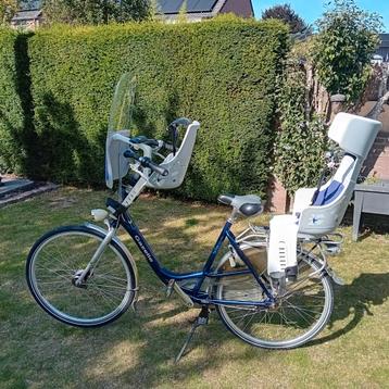 Gazelle Bloom Moederfiets met 2 Bobike zitjes beschikbaar voor biedingen