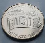 1 dollar 1991 USA, Ophalen of Verzenden, Noord-Amerika, Losse munt, Zilver