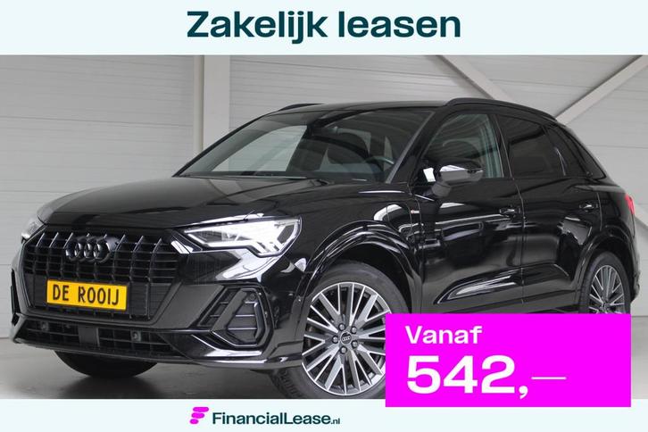 Audi Q3 45 TFSIe S-Line Blackstyle 245PK MMI Plus | Led kopl, Auto's, Audi, Bedrijf, Lease, Financial lease, Q3, ABS, Achteruitrijcamera