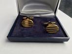 Vintage Goldplate Manchetknopen in Doos, Ophalen of Verzenden, Zo goed als nieuw, Overige materialen, Verguld