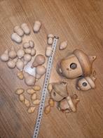 decoratie hobby houten eikels peren huisjes enz.  verven, Ophalen of Verzenden, Nieuw