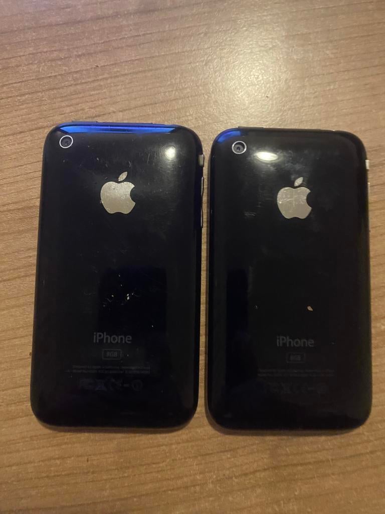 Twee oude iPhones 3G, Telecommunicatie, Mobiele telefoons | Apple iPhone, Gebruikt, 8 GB, Zonder abonnement, Zonder simlock, iPhone 3G