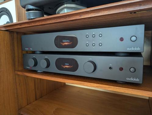 Audiolab 7000A (Amp) + 7000N (Netwerk Receiver), Audio, Tv en Foto, Versterkers en Receivers, Zo goed als nieuw, Stereo, 120 watt of meer