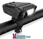 Fiets camera, lamp, Koplamp, Full HD Fietscamera, Claxon, Audio, Tv en Foto, Actiecamera's, Overige merken, Nedis, Nieuw, Info@marbeco.nl