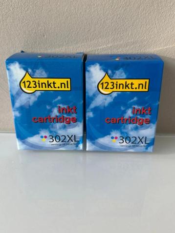 2X - 123inkt 302XL cartridge kleur beschikbaar voor biedingen
