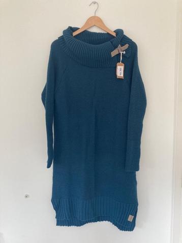Knit factory dames jurk maat 36/38 Jamie petrol nieuw
