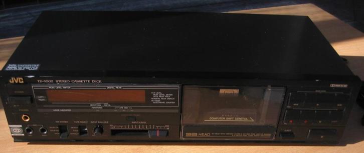 JVC TD-X502 stereo cassettedeck, Audio, Tv en Foto, Cassettedecks, Enkel, JVC, Ophalen of Verzenden