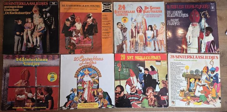 8x Retro Sinterklaas LP's - diverse titels in een koop 15,-, Diversen, Sinterklaas, Gebruikt, Ophalen of Verzenden