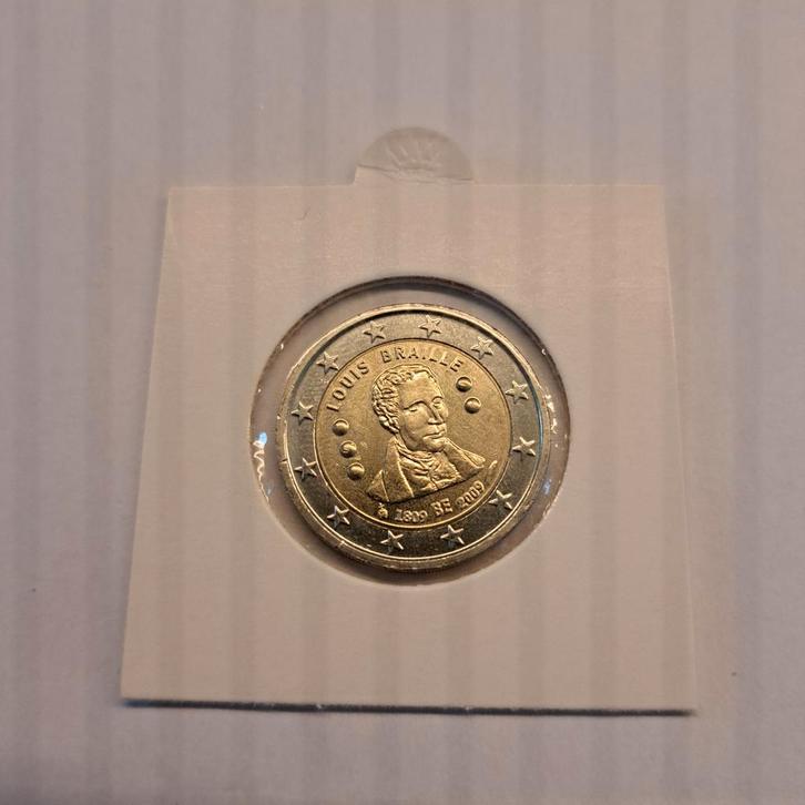 2 Euro België 2009 - Louis Braille, Postzegels en Munten, Munten | Europa | Euromunten, Losse munt, 2 euro, België, Ophalen of Verzenden