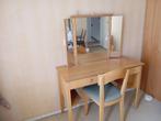 Kaptafel met Spiegel en Stoel - Weinig Gebruikt!, Ophalen, 100 tot 150 cm, 50 tot 100 cm, Zo goed als nieuw