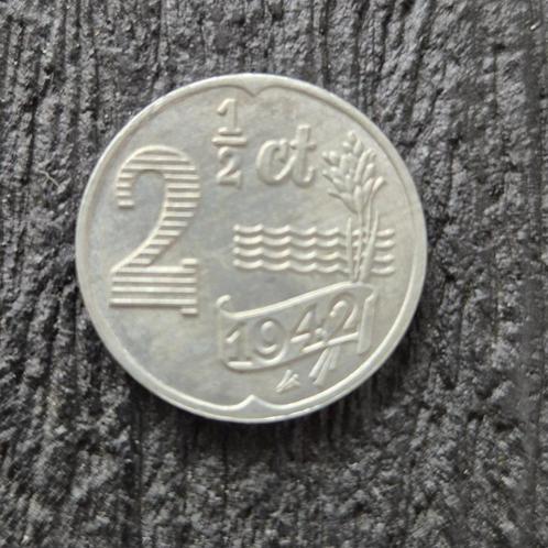 2.5 cent zink 1942 replicaverzamelmunt, Postzegels en Munten, Munten | Nederland, Koningin Wilhelmina, Goud, Zilver, Ophalen of Verzenden