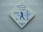 klein tegeltje wandelen rond Amsterdam augustus 1958, Ophalen of Verzenden