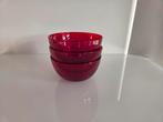 Iittala Teema Rode Glazen Schaaltjes 0,4 l, Nieuw, Ophalen of Verzenden, Overige stijlen, Glas