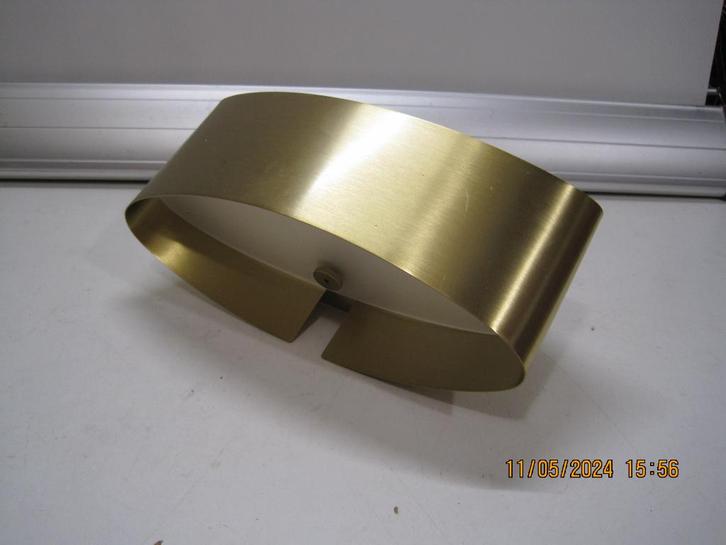 holtkotter brass wandlamp eventueel 2 stuks (302), Huis en Inrichting, Lampen | Wandlampen, Gebruikt, Metaal, Ophalen of Verzenden
