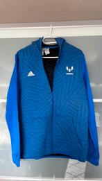 Blauwe vest Adidas Messi maat 176., Adidas, Trui of Vest, Ophalen of Verzenden, Zo goed als nieuw